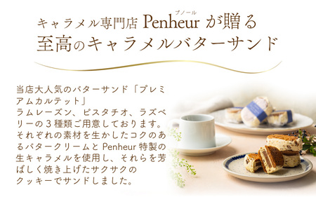 【Penheur】プレミアム・カルテット 混合 BOX 6個 / バターサンド 冷凍バターサンド