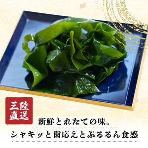 吉浜わかめ (湯通し塩蔵わかめ) 80g×8袋 ＼ わかめ ／