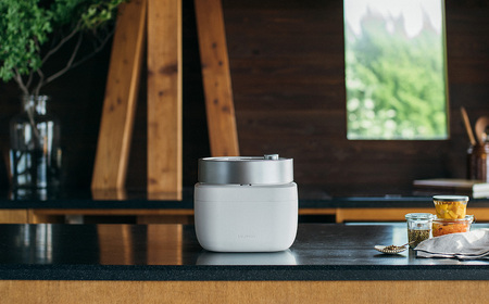 バルミューダ BALMUDA The Gohanホワイト K08A-WH／JP ｜ BALMUDA バルミューダ ザ・ゴハン 3合炊き 3合 電気炊飯器 炊飯器 家電 おしゃれ リビング キッチン シンプル