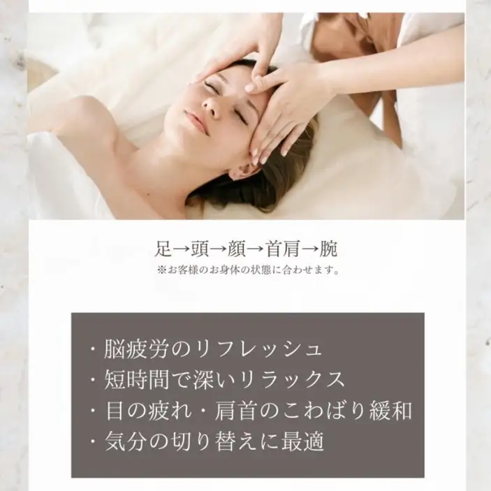 Reset Lounge クイック脳疲労ケア 40分 体験 利用券 チケット 美容 癒し マッサージ [CP007ya]