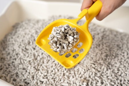 猫砂 紙製 7L×6袋入り 大容量 たっぷり しっかり固まる 消臭効果 茶葉配合 色が変わる 燃やせるゴミ 可燃ゴミ 後処理カンタン 軽い 軽量 ペット用品 猫 ネコ キャット ねこちゃん 日用品 日用雑貨 消耗品 備蓄 防災 静岡県 富士市 [sf002-542]