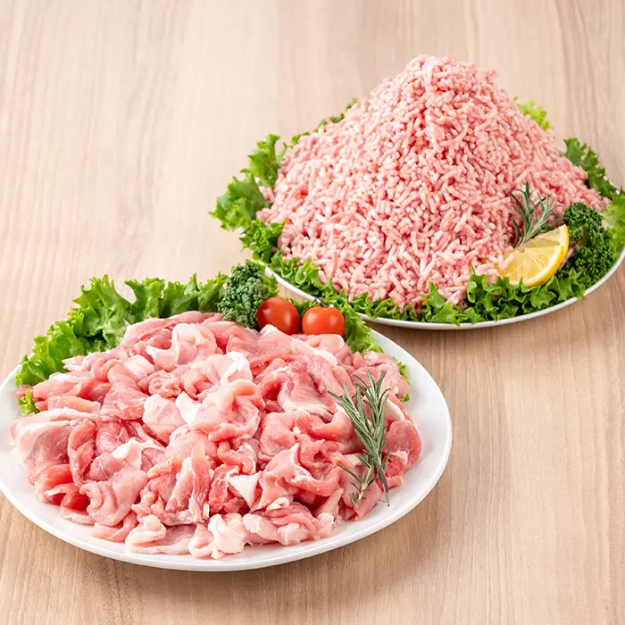 鹿児島県産 豚 こまぎれ と ミンチ セット 合計1.8kg！（300g×3パックずつ） 豚肉【00-110-17】