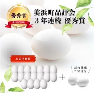 【定期便6ヶ月】匠の卵 20個(割れ玉補償２個）7％の卵｜たまご　卵　玉子　鶏卵　生卵　プレミアム　優秀賞　愛知県　美浜町　国産　産直　卵黄　卵かけご飯