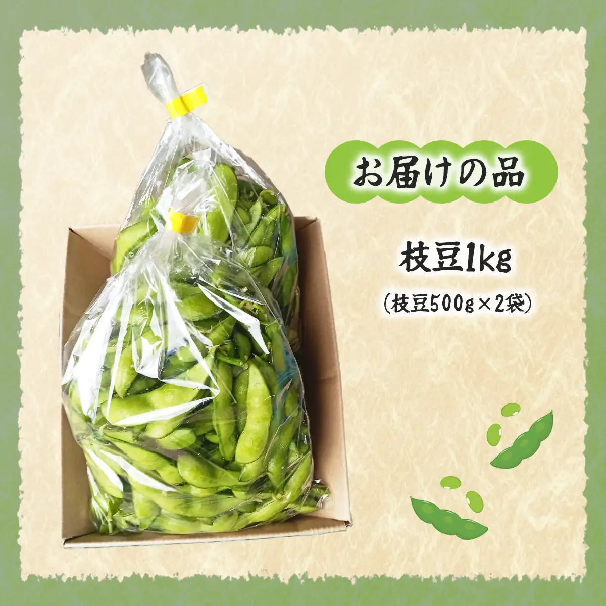 【先行予約】【2026年8月上旬より順次発送】枝豆1kg NAZ020