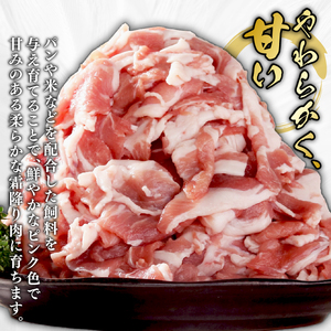 京丹波高原豚 豚肉 こま切れ 1kg (500g×2袋)