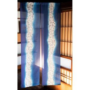 職人の技が光る美しい暖簾（木版染め　秋草）