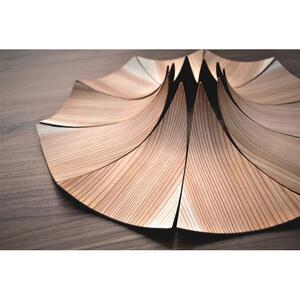 花びらのように美しい。多摩産の杉を使った「年輪銘々皿」（10枚セット）