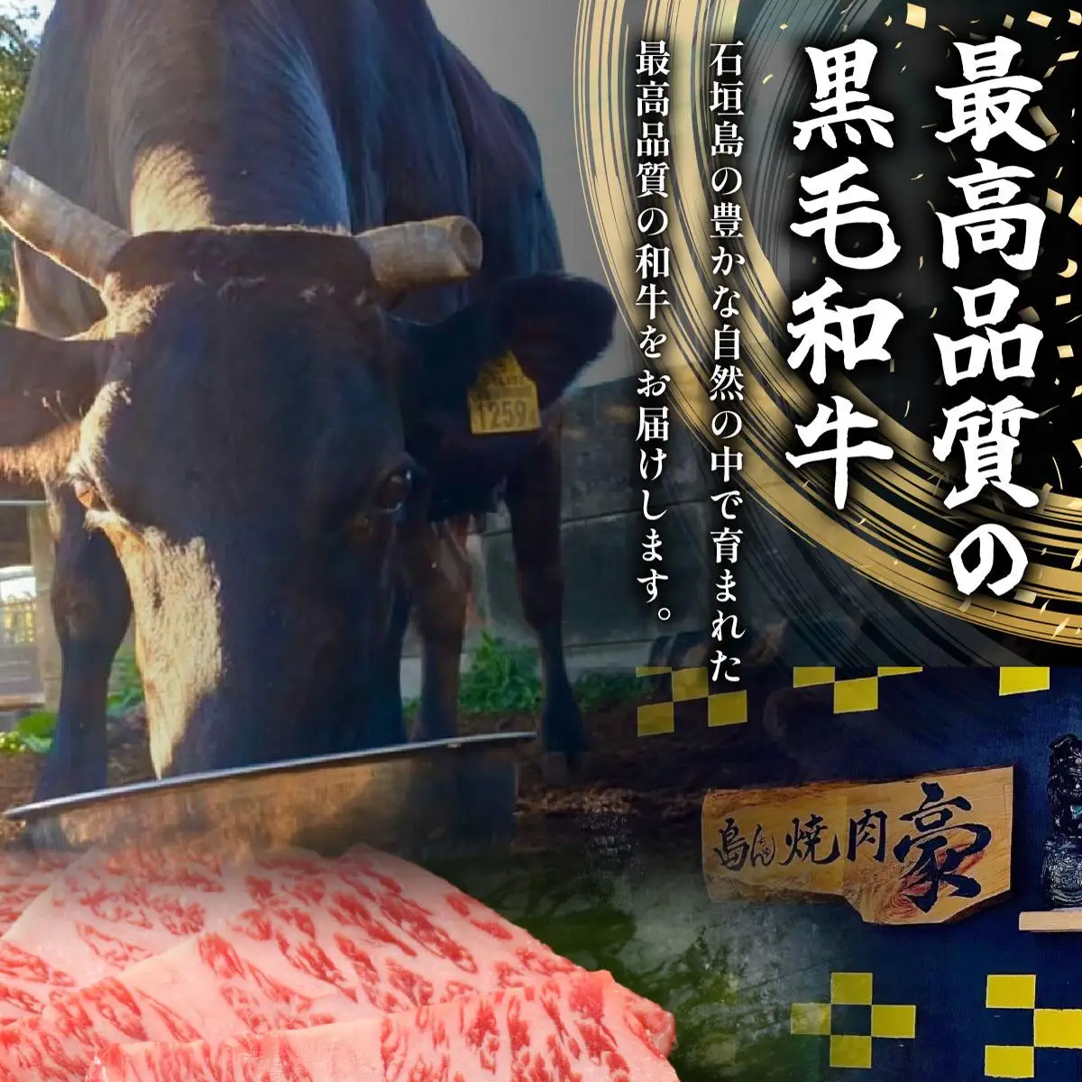 【島んちゅ焼肉豪】の石垣島産黒毛和牛盛り合わせ 