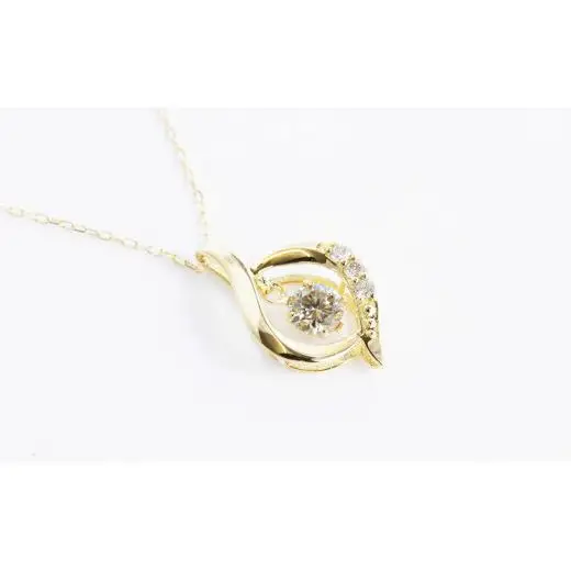 K18YG　ラボグロウンダイヤモンド　ネックレス　0.20ct　LDN17366B　K18　DIA　PN