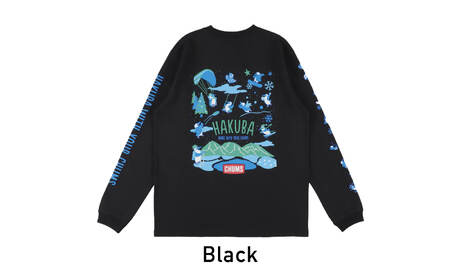CHUMS×HAKUBA  長袖Tシャツ M /ブラック