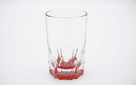 螺鈿ガラスショット（黒・朱セット） 貝ちらし 高岡漆器 グラス 酒器 杯 盃 セット 民芸品 工芸品 食器 コップ  FAD-0034