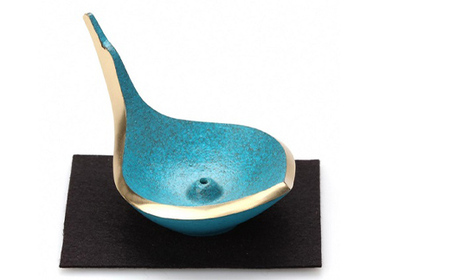 三枝惣太郎 INCENSE STAND SWAN 高岡銅器 お香立て アクセサリーホルダー インテリア 民芸品 工芸品 雑貨 小物 アクセサリー入れ  FAD-0041