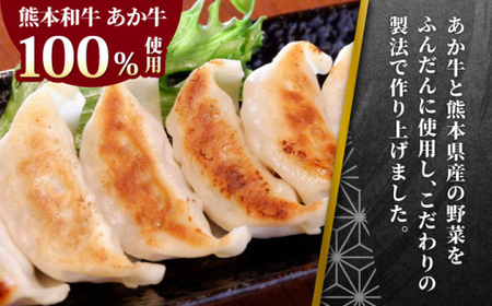 【全3回定期便】熊本県産 あか牛 ぎょうざ 20個×3箱 ぎょうざ[AYCQ089]