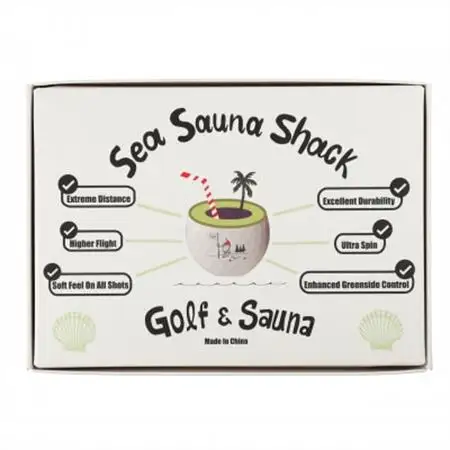 【Sea Sauna Shackオリジナル】ロゴ ゴルフボール ホワイト【1668829】