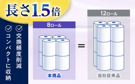 【全3回定期便（2ヶ月に1回届く）】クリネックス 長持ちシャワートイレ用 トイレットペーパー（ダブル）64ロール [BDBH002-3]
