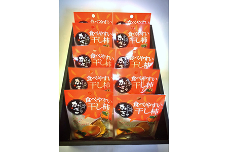 【先行予約】紀州かつらぎ山の食べやすい干し柿 化粧箱入 25g×10個 