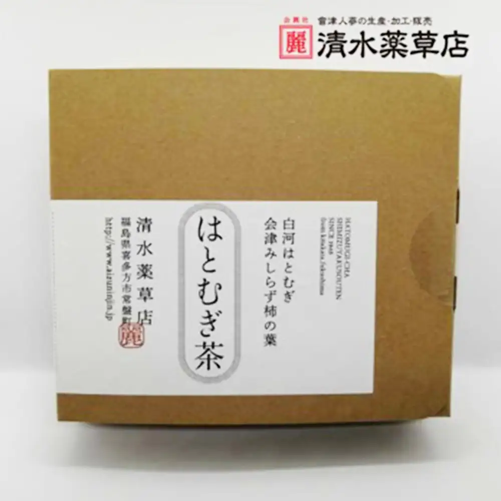 清水薬草　はとむぎ茶30g ×3セット　柿の葉　国産　健康　会津　喜多方【07208-0734】