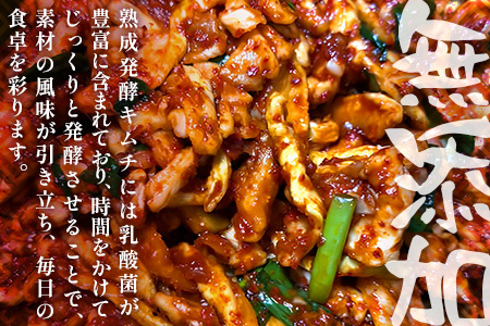 熟成発酵無添加キムチ　詰め合わせセット（山芋キムチ　切干大根キムチ　麻薬卵　ナッツキムチ）C-159