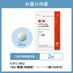 ビタミンB12+B6・葉酸（持続型） | サプリメント 健康 北海道 札幌市