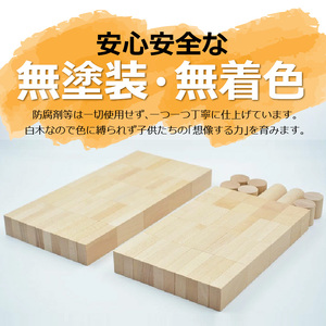 【ギフト対応OK！】小さな大工さんセットC_PEFC認証 小さな大工さんセットC 100ピース 5種類 専用箱付き 立方体 直方体 円柱 半円 ぶな材 玩具 おもちゃ つみき 子ども 無塗装 無着色 木製 体感 遊び 木遊び ドミノ 倒し 親子 楽しむ 知育玩具 ギフト 誕生日 出産祝い プレゼント 送料無料 〔Sx203〕