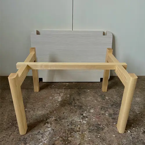 1．2．3で組み立てるちょっとのテーブル ／ 家具 ローテーブル リバーシブル 手作り 山口県 No.110