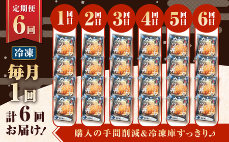 【 全6回 定期便 】鹿児島県産 熟成 カツ丼 の 具（4食分） K258-T06_04a 肉 豚肉 惣菜 総菜 冷凍