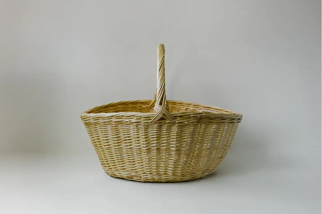 【伝統工芸品】KORI ANRI JAPAN「BASKET L ヤナギのバスケット」柳行李 / 豊岡杞柳細工 100年持つ収納 雑貨 ハンドメイド