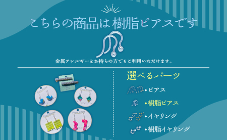 Moruran Saunaオリジナルアクセサリーセット　選べるパーツ（樹脂ピアス） MROBP008-3