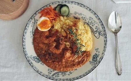 エビココナッツカレー スパイス キット 4人分×2個 （147g×2個） 合計8人分セット （合計294g） ／ レシピ付き カレー エビ ココナッツ 手作り 簡単調理 北海道 北広島市 常温