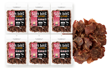 【全3回定期便】Softbits ドッグフード 馬（40g×6P）/ ドッグフード 犬 いぬ ドッグ おやつ ペットフード / 大村市 / サポート[ACAM037]