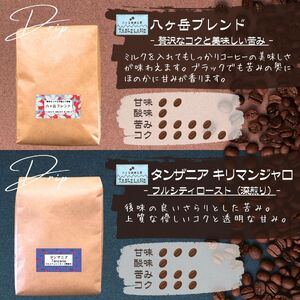 焙煎士おすすめコーヒー【粉】1200ｇ（200ｇ×6種類） | ドリップ コーヒー 珈琲 八ヶ岳珈琲工房テーブルランド