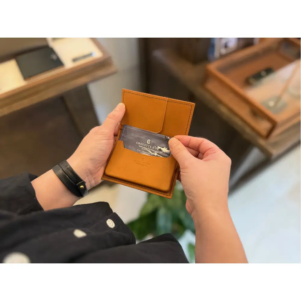 革職人が作る牛革名刺入れ Card case［CML］