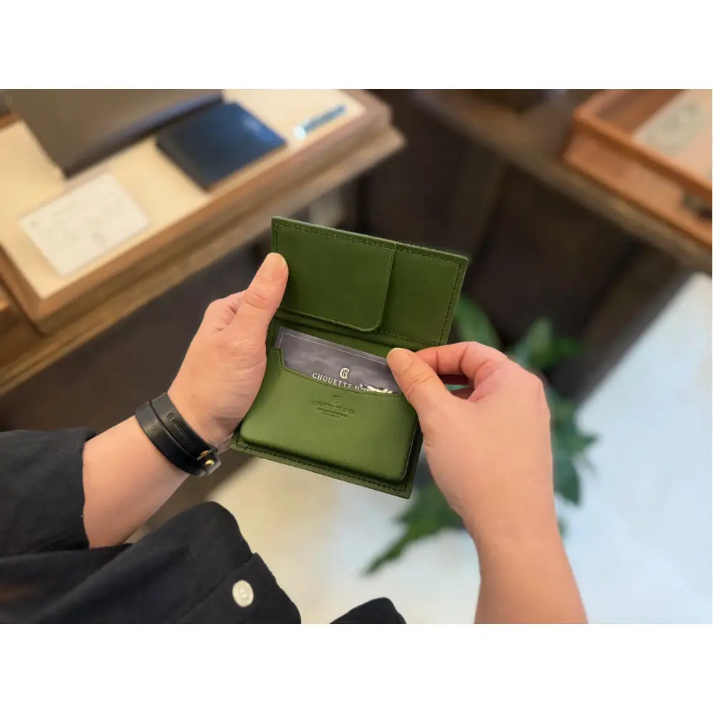 革職人が作る牛革名刺入れ Card case［GRN］