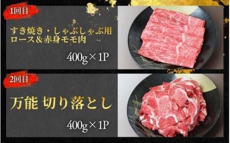 【4回定期便C】牛肉 美熊野牛 牛肉定期便【okad-tkb0021】