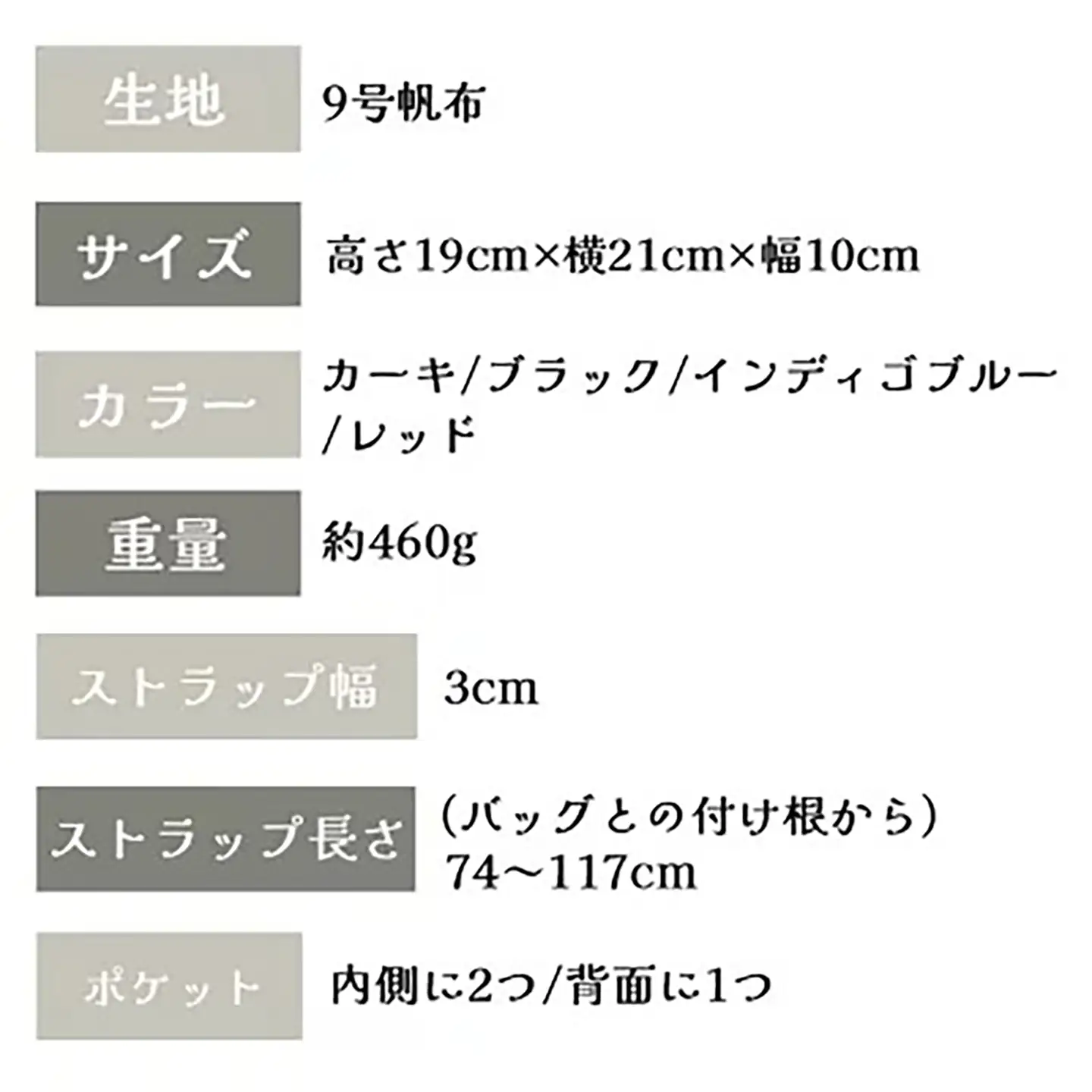 ボディバッグ カクバンBODY（カーキ）ボディバッグ