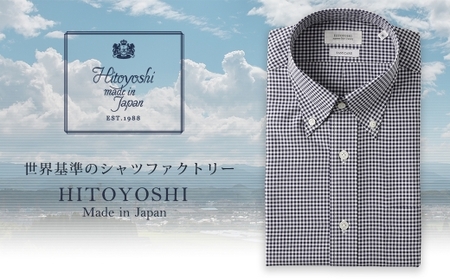 HITOYOSHI テックシャツ 長袖 ギンガムチェック ボタンダウン 1枚 L （41-86）