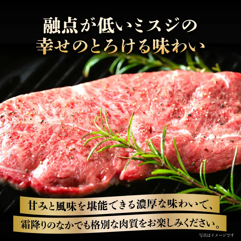 【厳選希少部位】【A4～A5】博多和牛ミスジステーキ 約1kg（100g×10p） 肉 お肉 和牛 博多和牛 黒毛和牛 ステーキ 霜降り 真空パック 小分け 使い切り 食べきり 福岡県 八女市 214-055
