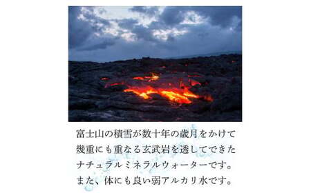 弱アルカリ水 富士山麓の溶岩水500ml 24本入／ミネラルウォーター お水 軟水 飲料 飲料水 ペットボトル 生活必需品 消耗品 備蓄 防災 災害対策 人気 まろやか おいしい 選べる 送料無料 山梨県 西桂町【n0548-24_web_A】