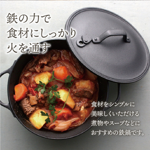 南部鉄器 40年のロングセラー洋風煮込み鍋 【OIGEN 作】 IH調理器 伝統