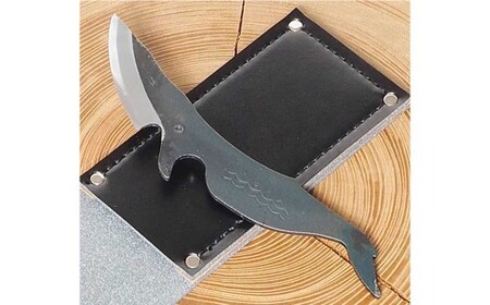 ミニナイフ くじらナイフ ミンククジラA型 ケース付き 土佐刃物 安全 鉛筆削り ペーパーナイフ レターオープナー 木工 キャンプ お土産