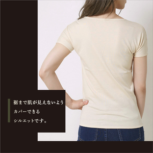 オーガニックコットン 半袖肌着 レディース Sサイズ