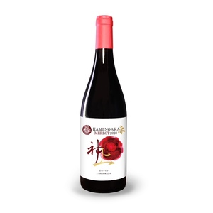 上ノ国ワイナリーの赤ワイン「上の赤メルロー2023」　750ml×1本　北海道ワイン　赤ワイン　家飲み　パーティー　贈り物　プレゼント　果実酒