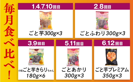 【12回定期便】お届け内容が毎月変わる！焼き芋定期便 五島市/ごと株式会社[PBY066]
