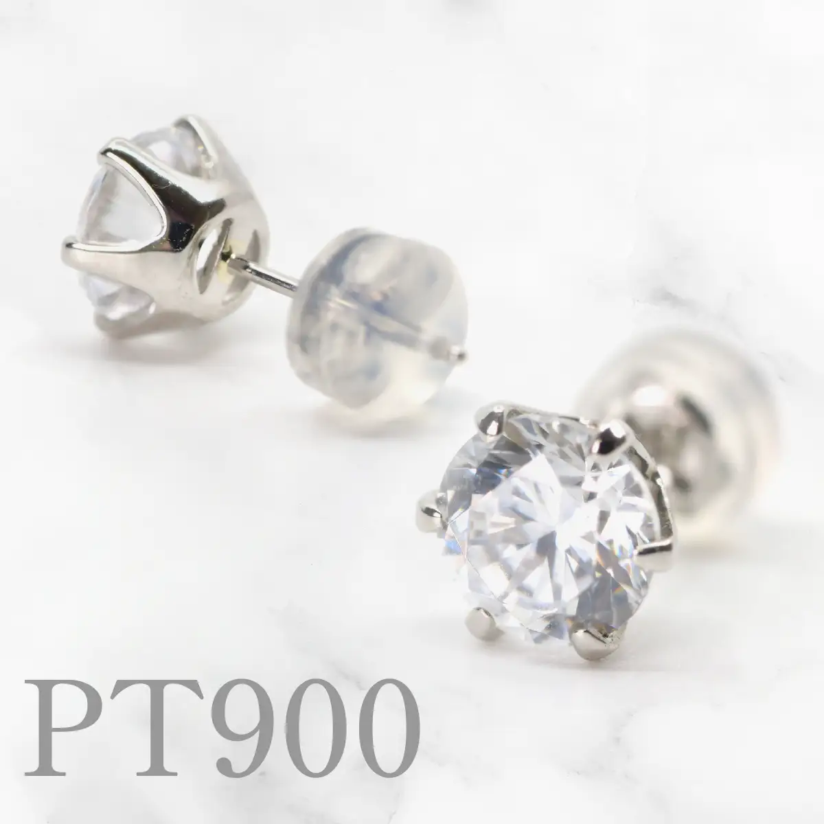 プラチナ　ダイヤ　1.0ct×2　トータル2.0ctピアス　管理番号686802　218-255