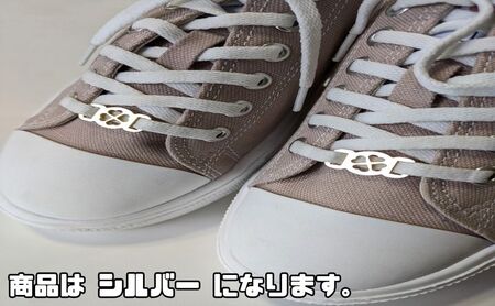 【4015】スニーカーWA! かざり クローバー シルバー