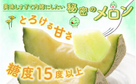 【令和8年産　先行予約】若猪野アールスメロン 2kg 以上 3玉 箱入り ※2026年8月下旬より順次発送 [A-011015]
