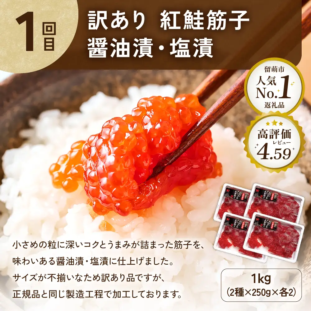 〈定期便全4回〉ご飯がすすむ！留萌のご飯のお供定期便！R200-010