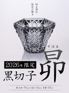 薩摩切子 2026 黒切子 昴 薩摩びーどろ工芸株式会社《90日以内に出荷予定(土日祝除く)》鹿児島県 さつま町 送料無料 伝統工芸 切子 さつま切子 グラス