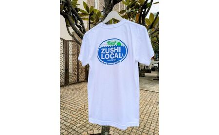 逗子オリジナルTシャツ ZUSHI LOCAL「Rising Sun ホワイト」 半袖 洋服 服 男女兼用 オリジナル 生活雑貨 ファッション 日用品 おしゃれ Mサイズ