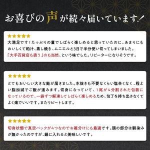 大手百貨店も扱う 新巻鮭姿切身 4分割 2.0kg メス 鮭 さけ シャケ しゃけ sake サーモン 人気 高級 大満足 美味しい 贈答 魚介類 海鮮 真空包装 山漬け ふるさと納税 ふるさとチョイス チョイス 北海道 白糠町_T013-1600